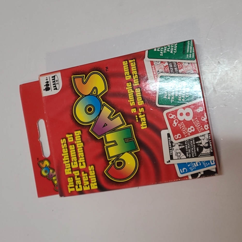 Chaos Card Game for 2-6 Players Age 8 and Up Adults and Children NWT